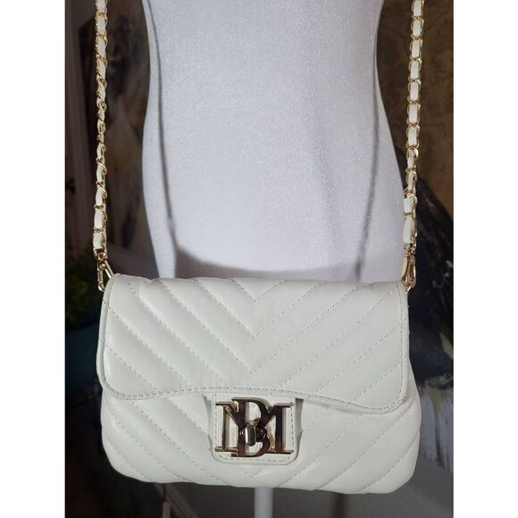 Used: Badgley Mischika  Small White CrossBody Bag - Picture 1 of 12